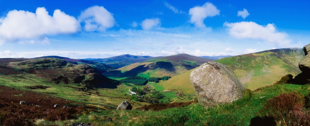 Luggala Co Wicklow Ireland Canvas Art - The Irish Image Collection Design Pics (44 x 18)