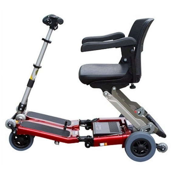 Luggie ELITE Folding Mobility Scoote, Burgundy
