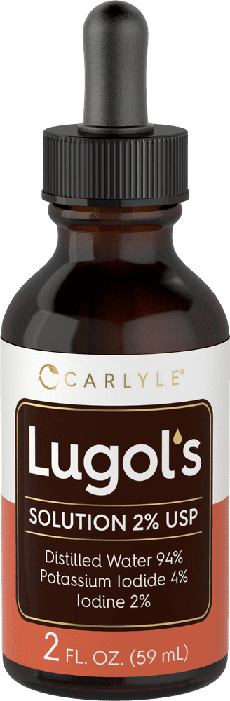 Lugols Iodine 2 Percent 2 fl oz | Potassium Iodide &amp; Iodine | by Carlyle