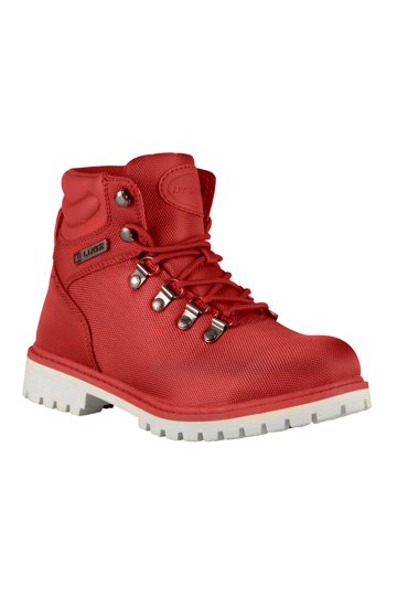 Lugz Red Ankle Boots Lugz Grotto II WGROT2T-637 Womens Red Canvas Lace up Casual  main image 4