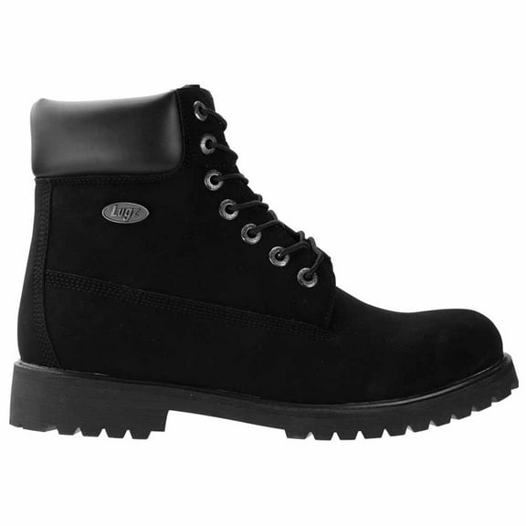 Lugz Men's Black Convoy Water Resistant 6-Inch Boots