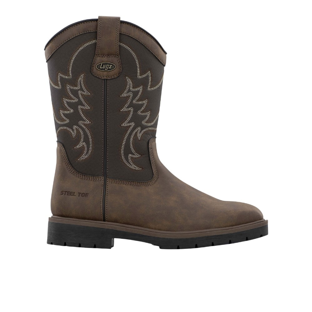 Lugz Work Men's Cowboss Pull On Western 8" Steel Toe Work Boot
