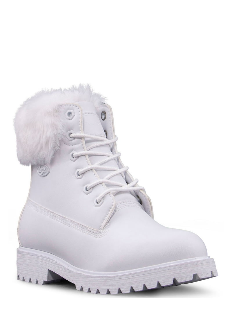 靴 HUNTER In Out Puffer Lace-Up Boots White HUNTER]In Out Puffer Lace Up Boots - Black/ White Willow