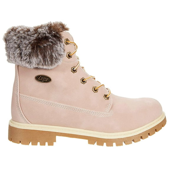Lugz Womens Rucker Hi Faux Fur Lace Up Casual Ankle Boots