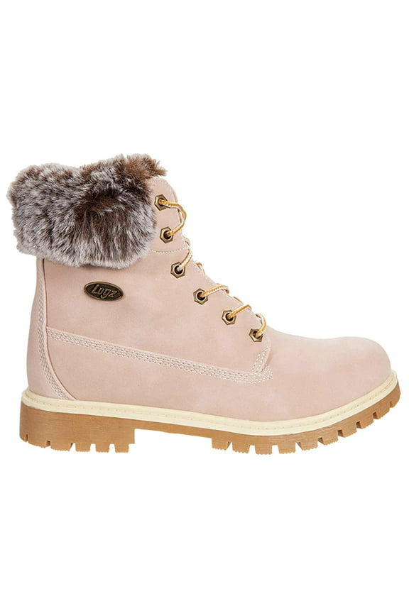 Womens Rucker Hi Faux Fur Lace Up Casual Ankle Boots
