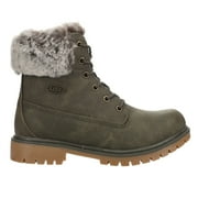 Lugz Womens Rucker Hi Faux Fur Lace Up Casual Ankle Boots