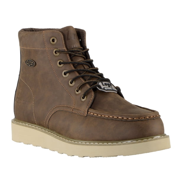 Lugz Men's Yard LX Composite Toe Work Shoe - Slip-Resistant, Water-Resistant, Moc-Toe Construction Boot