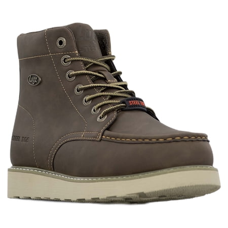 Lugz Work Men's Monterey Wide Steel Toe Moc Toe Chukka Work Boots