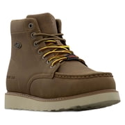 Lugz Work Mens Monterey Wide Steel Toe Moc Toe Chukka Work Boots
