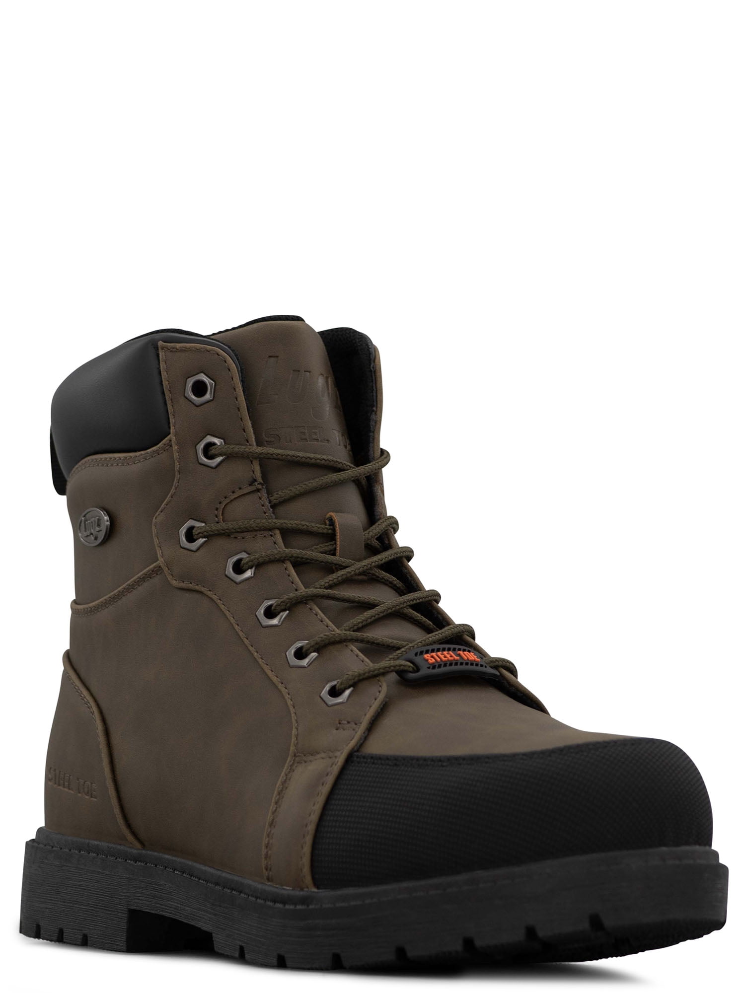 Lugz Work Men's Steel Toe Water Resistant Fortress Work Boots, Wide ...