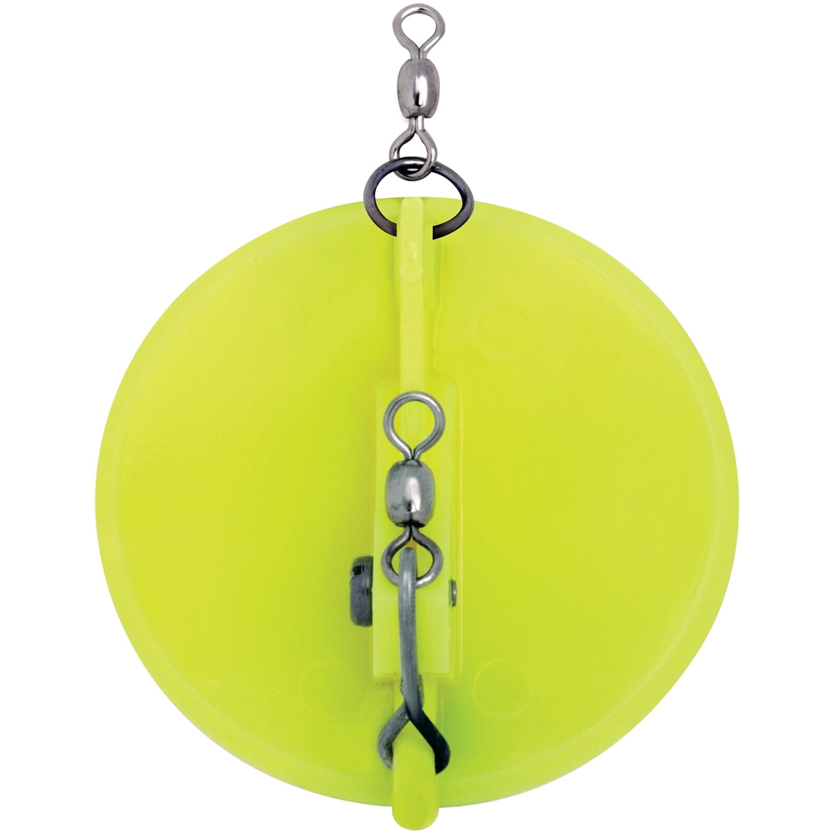 Luhr Jensen 3 1/4" Dipsy Diver Chartreuse/White Bottom