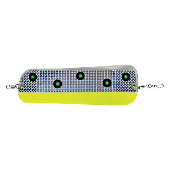 Luhr-Jensen Coyote Flasher Rotating Fishing Lure, Fluorescent Chartreuse & Green UV, Size 000, 5850-000-1601