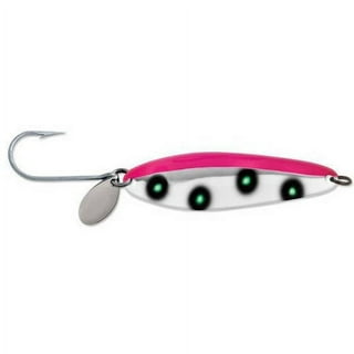 2 -3/4 oz SHAD Fishing Casting Jigging Lead Spoons Lures Pink / willow Blade