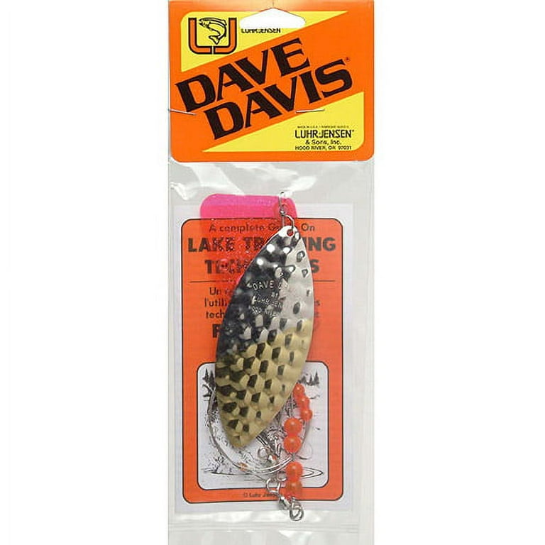 Luhr Jensen Dave Davis Lake Troll 22 Hammered 50/50 Brass & Nickel