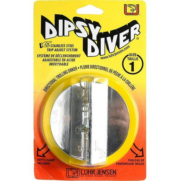 Luhr Jensen Dipsy Diver 3 1/4 Silver/Silver Bottom 