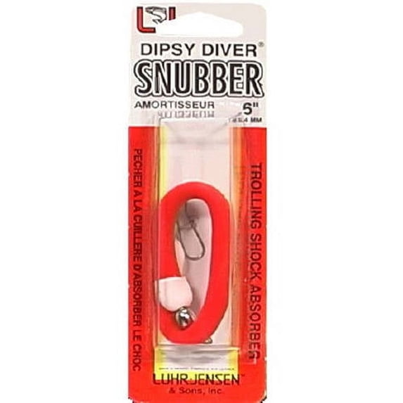 Luhr Jensen Dipsy Diver 6" Snubber for Trolling - Fire