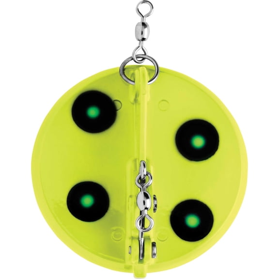 Luhr-Jensen Dipsy Diver, 3 1/4" - Flourescent Chartruese/Green UV Chrome Bottom