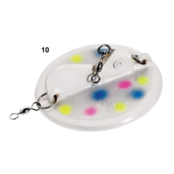 Luhr Jensen 1 Dipsy Diver, Everglow/White Bottom