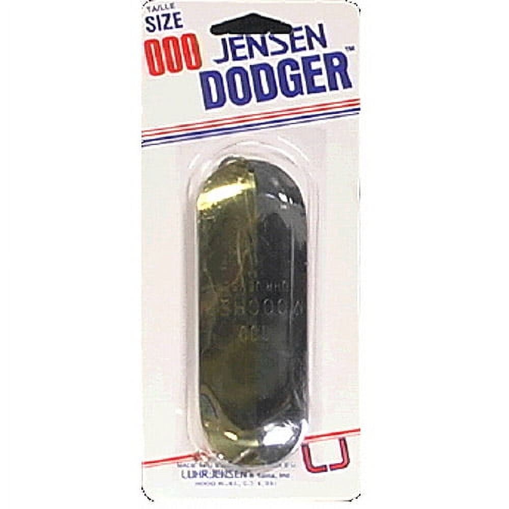 LUHR JENSEN Dodger Trolling 2/0 Taille 00 – 50/50 Laiton/Chrome (Neuf)