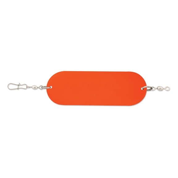 Luhr Jensen 5 13/16" Dodger Trolling Attractor in Fire Color for Fishing