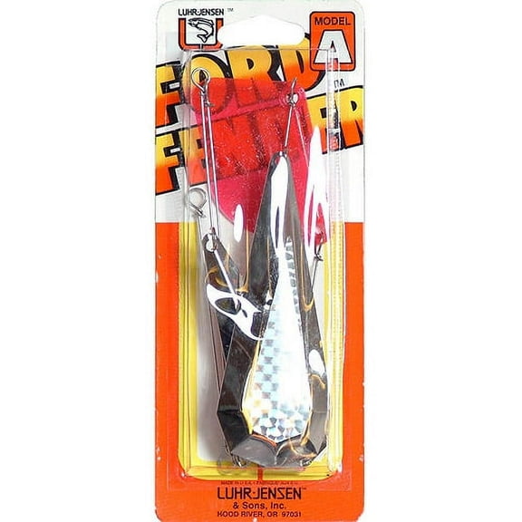 Luhr Jensen Ford Fender Lake Troll 22-Inch Nickel Silver Prism-Lite Blades