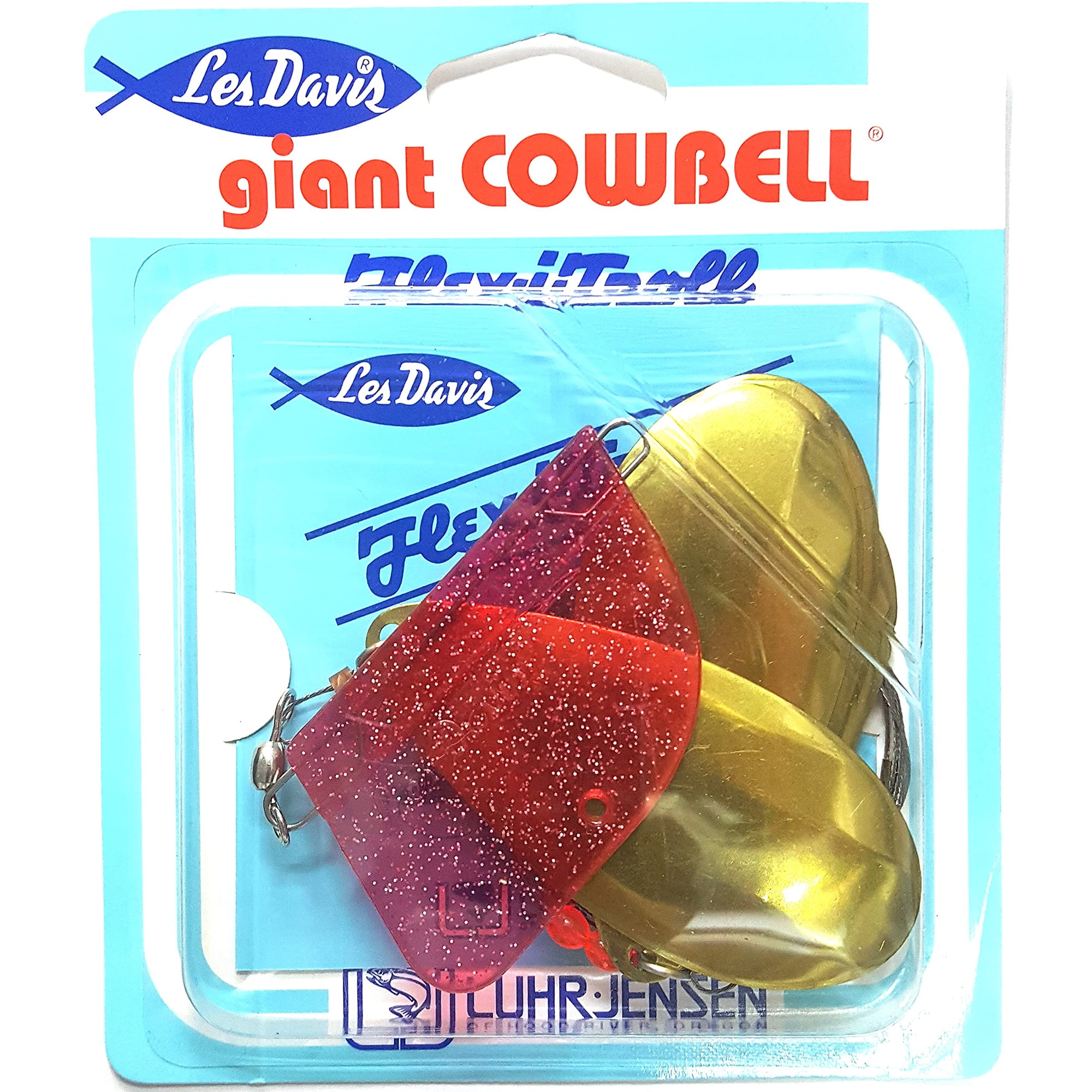 Luhr Jensen Giant Cowbell Lake Troll Fishing Lure - Brass - Walmart.com