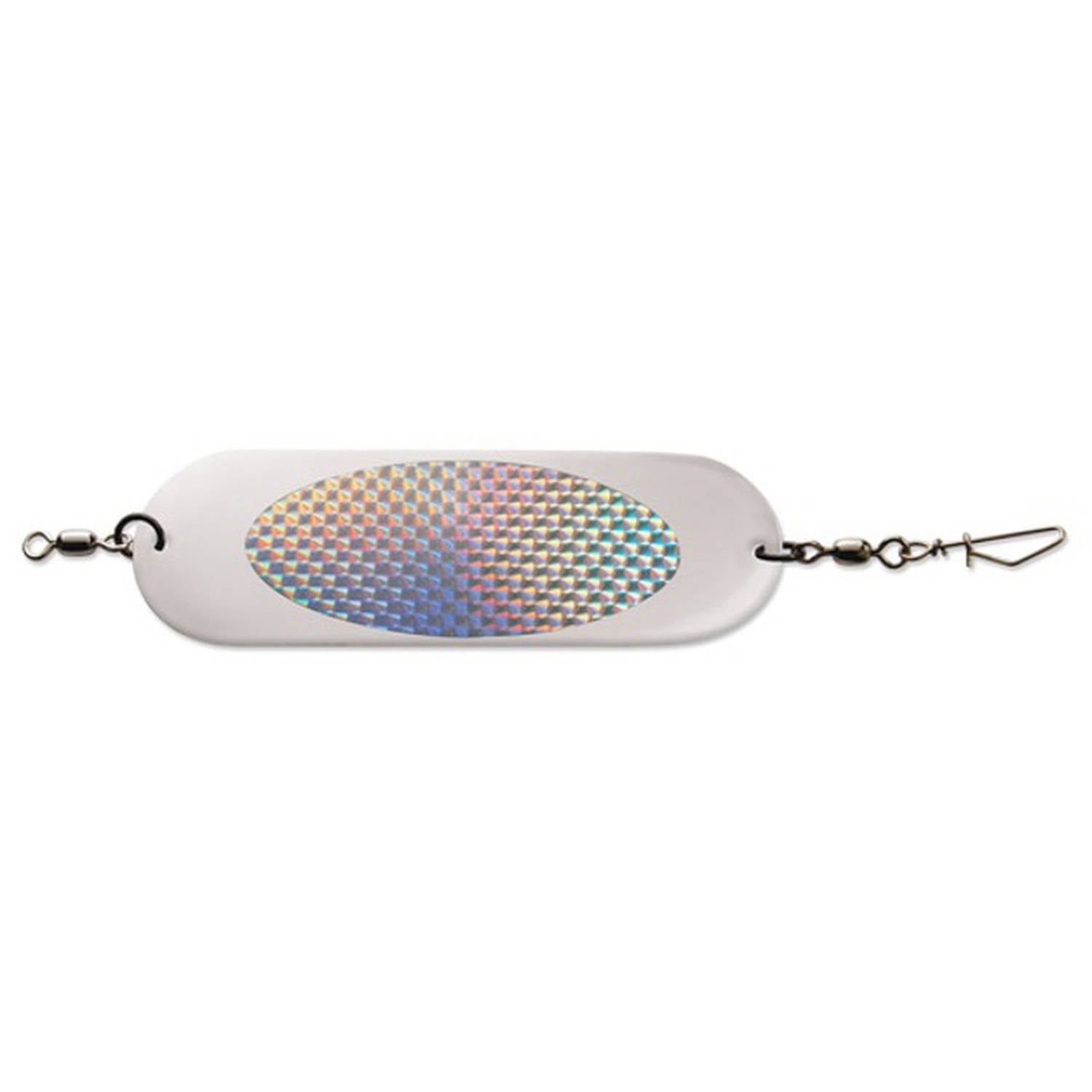 Luhr Jensen 4.5-inch Chrome Silver Herring Dodger Prism-Lite