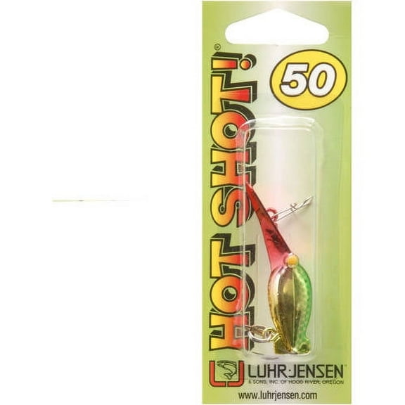 Luhr Jensen Hot Shot Trolling Lure 2" Gold/Green Pirate