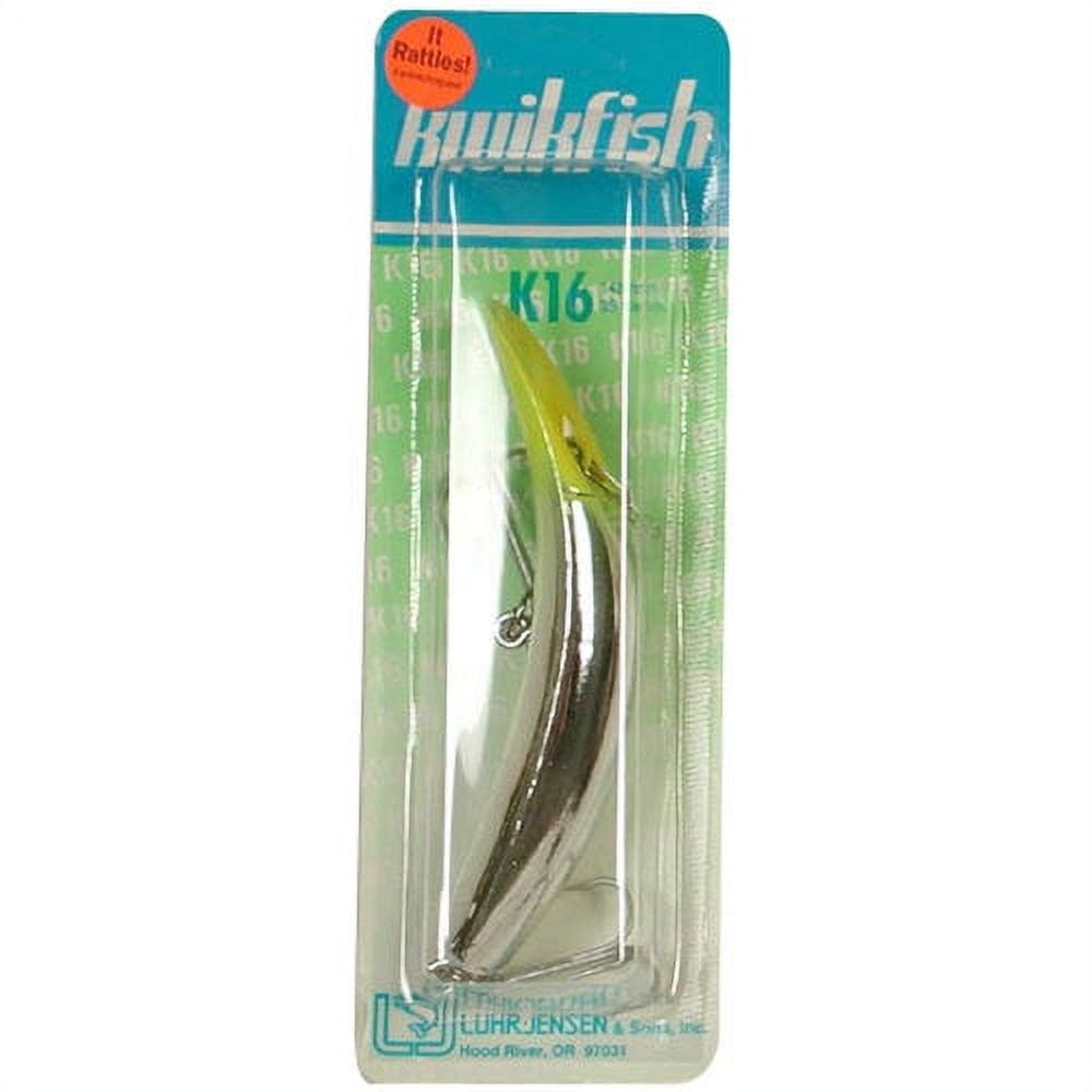 Luhr-Jensen K16 Kwikfish Rattle 5 9/16 Silver/Chartreuse Head