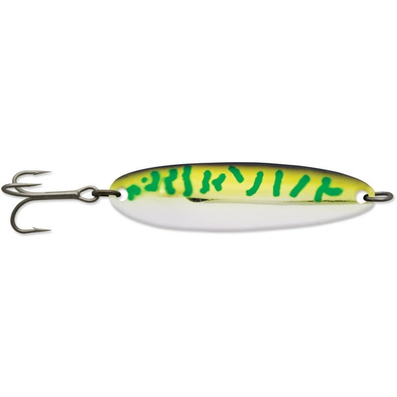 Luhr Jensen Krocodile 1 1/2oz Spoon Fishing Lure 3 5/16" Chrome/Green Mackerel