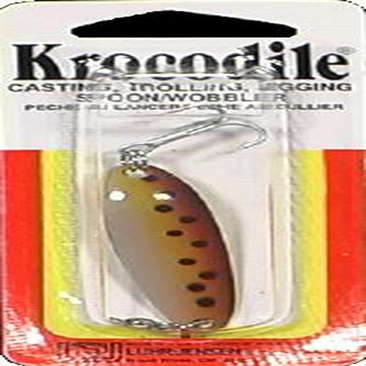 Luhr Jensen 1/4 Krocodile (Treble Hook) Brass/Fire Side Stripe