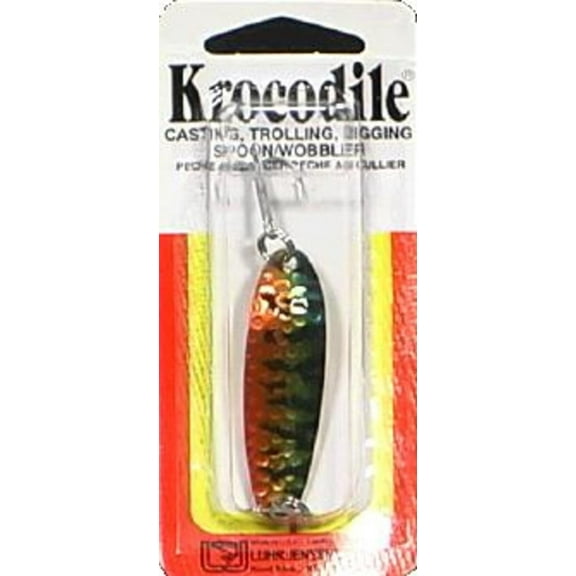 Luhr Jensen Krocodile 1/4oz Spoon Fishing Lure 2 1/8" Metallic Perch