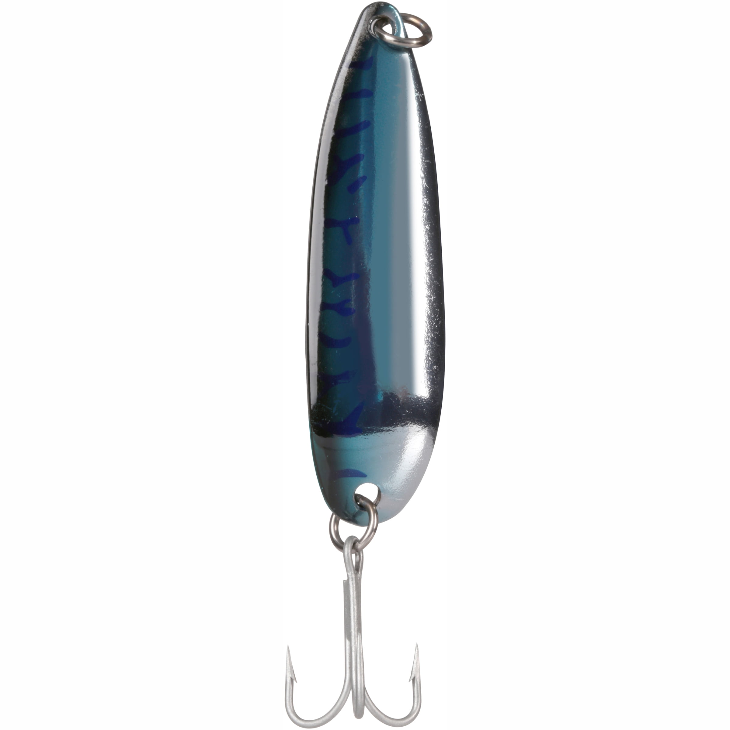 Luhr-Jensen Krocodile Spoon, Chrome/Blue Mackerel