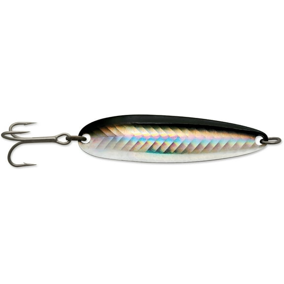 Luhr Jensen Krocodile Treble Hook, 3.3 Inch, 1 oz. - Black Silver Reflex