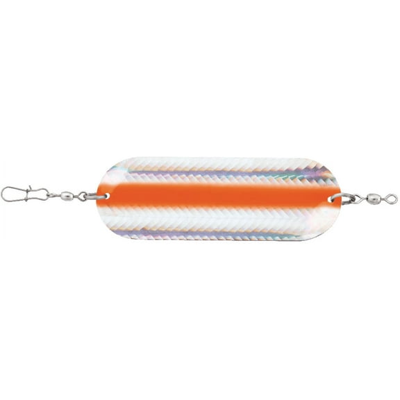 Luhr Jensen Trout & Kokanee Dodger Chrome/Orange Reflex