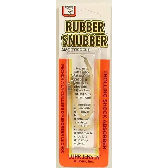 Luhr Jensen Trout Rubber Snubber for Trolling 5.5" Natural Use with 18lb Test