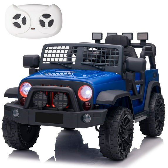 Luibas 12V Kids Ride on Car for Toddlers, Battery Powered Ride on Electric Vehicles Kids Ride On Toy Car with Remote Control, Bluetooth Electric Car for Boys Girls 3-5 Ages, Blue