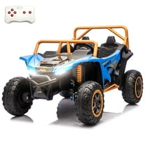 Luibas 2025 XXL 24V Kids Ride On Toys for Big Kids,2 Seater Battery Powered Electric Vehicle with Remote Control, Bluetooth, Electric Car to Drive, Ride on Truck Max 220lbs, Blue