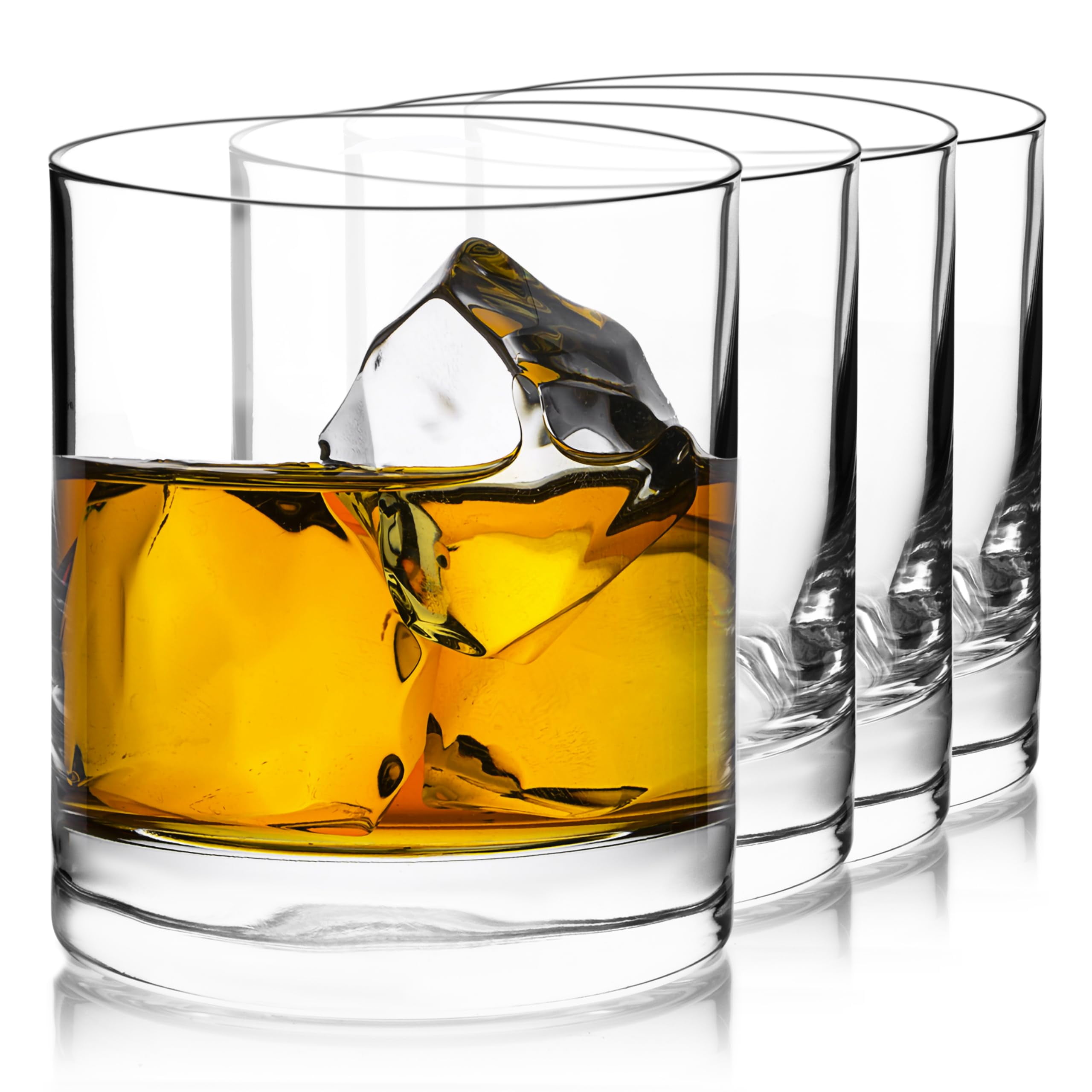 Luigi Bormioli Classico 13.5 oz Clear Crystal Whiskey Glass Set