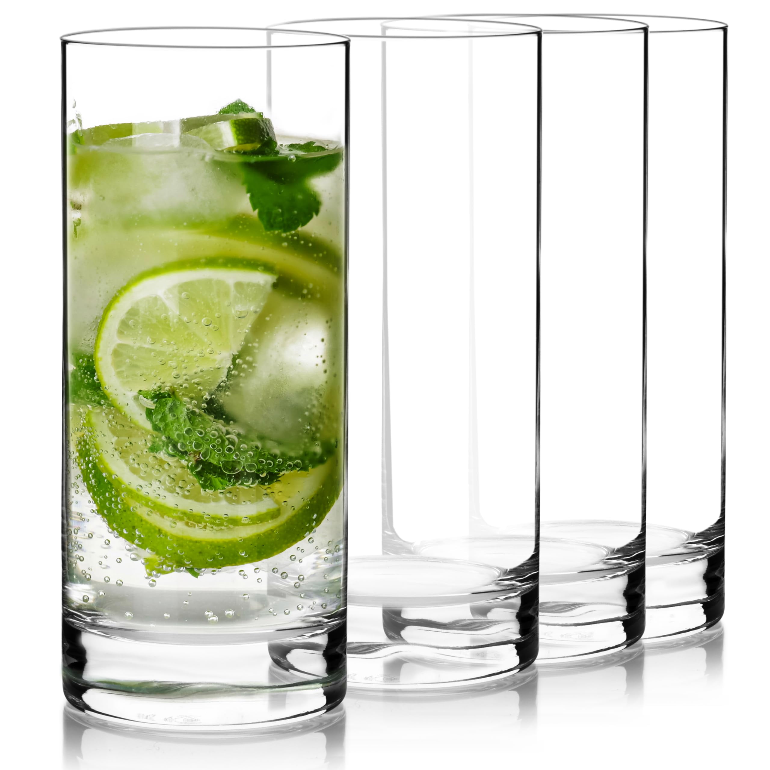 Luigi Bormioli Classico Clear Tall Beverage Glass Set of 4