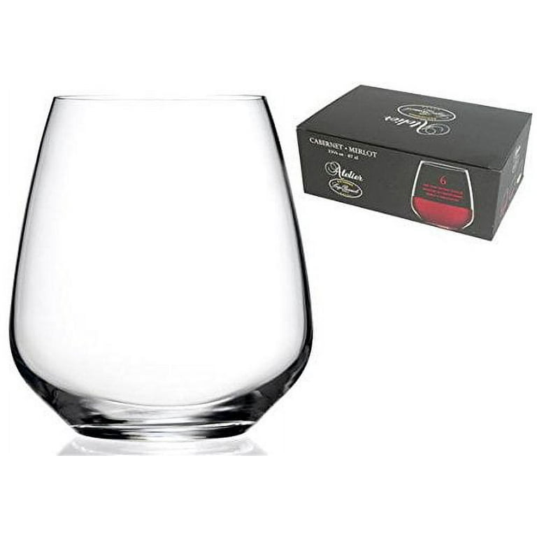 Luigi Bormioli Atelier 23.25 oz Cabernet Stemless Wine Glasses