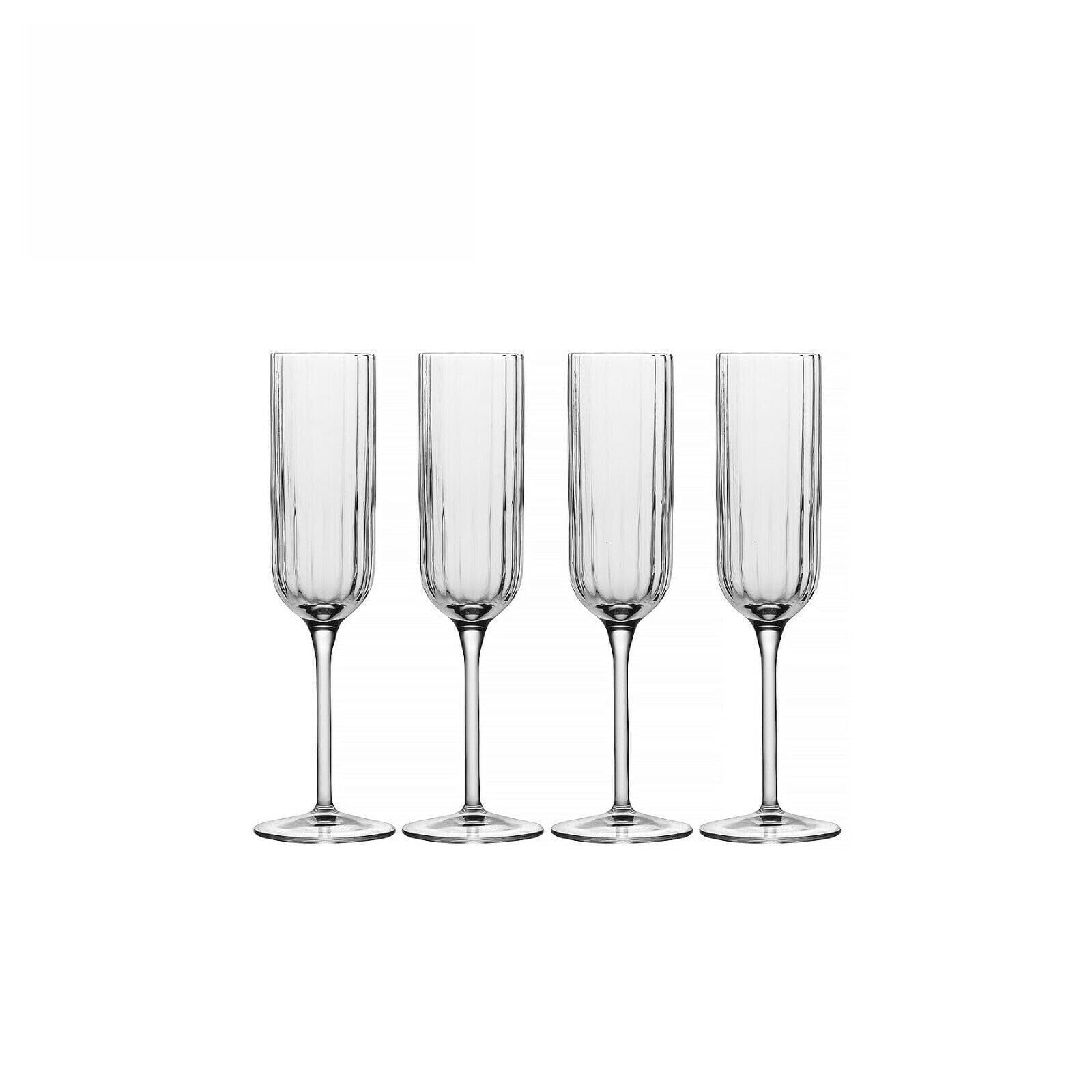 Luigi Bormioli Bach 7 oz Champagne Flute, 7 ounces, Clear