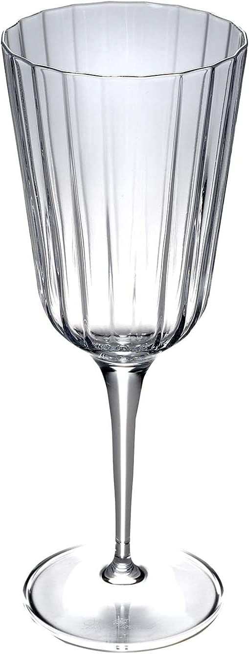 Luigi Bormioli Bach 8.5 Oz Faceted Martini Glasses Set of 4