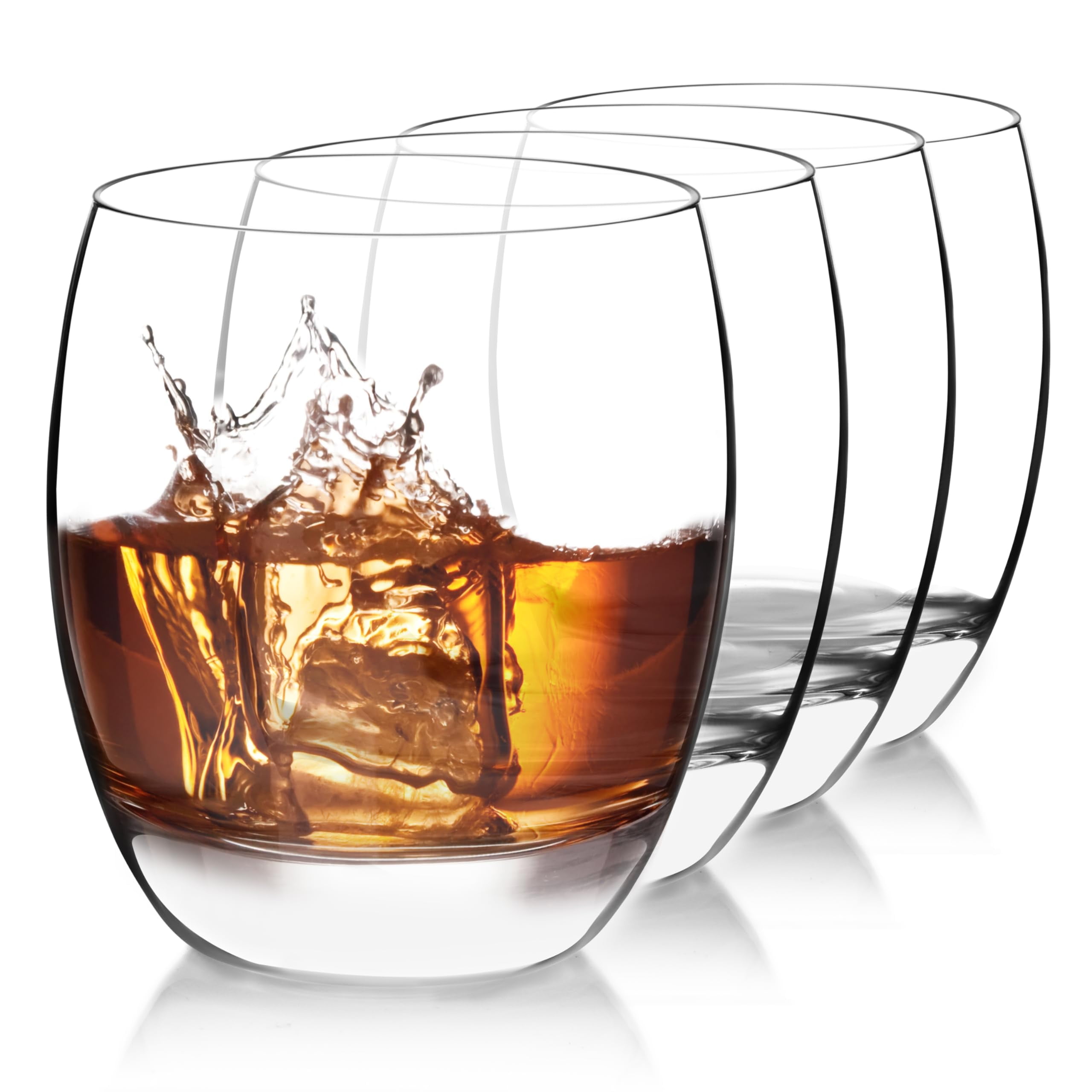 Luigi Bormioli Crescendo 15.5-Ounce Clear Crystal Tumblers, Set of 4