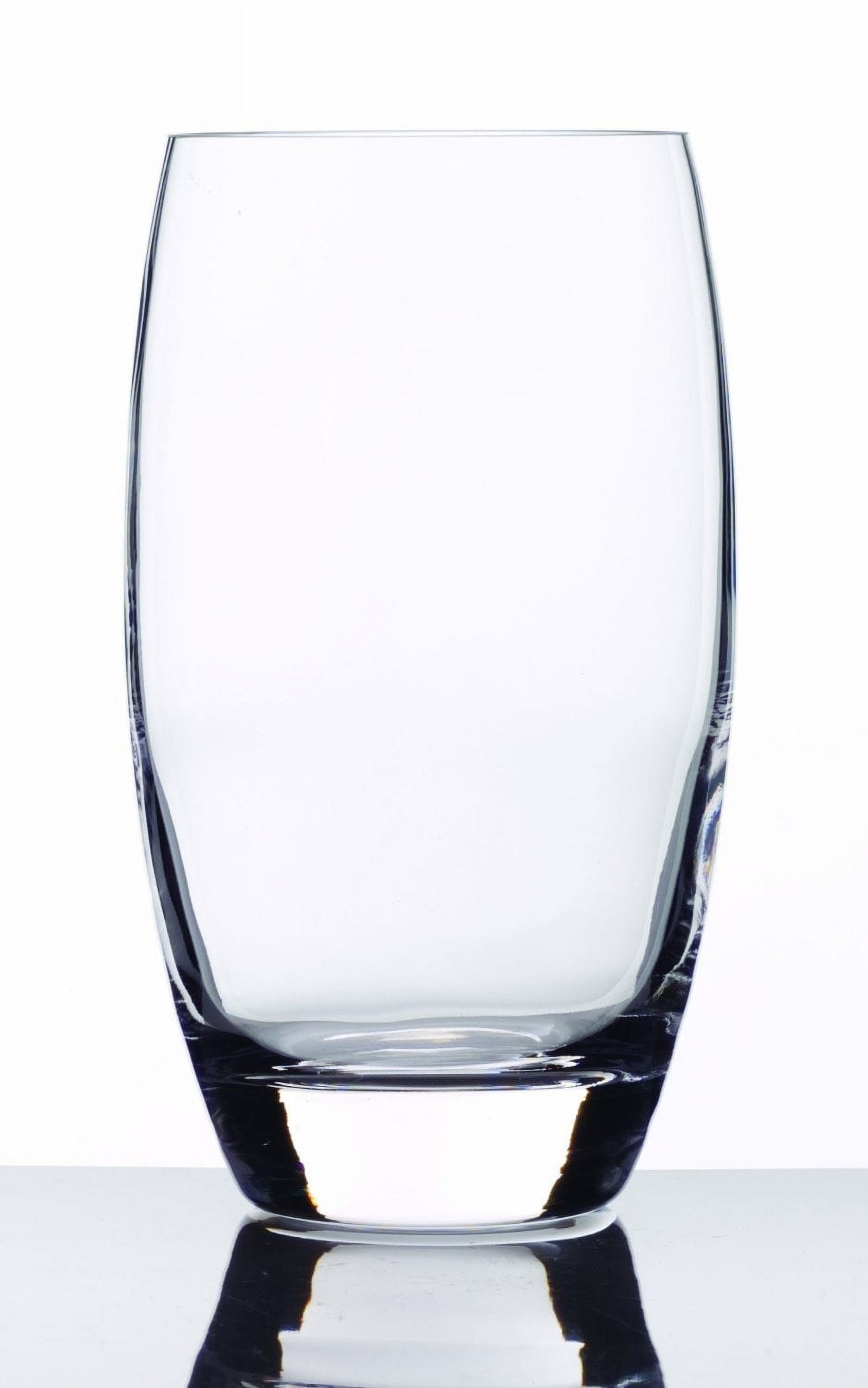 Luigi Bormioli Crescendo Clear Glass Highball Tumblers, Set of 4, 20 oz