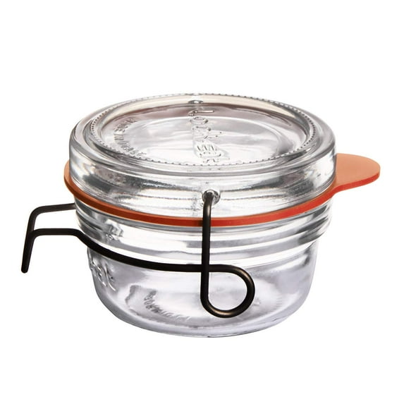 Luigi Bormioli Lock-Eat Food Jar, 2.75 oz, Clear