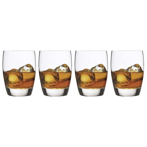 Luigi Bormioli Michelangelo Masterpiece Large Double Old-Fashioned Glasses - Set of 4, Clear