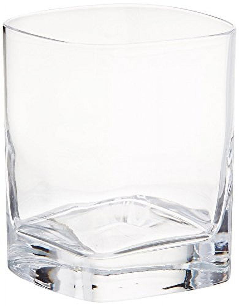 Ripple Drinking Glass - 25.3oz Modern Kitchen Vintage Wavy Drinking Glasses- Unique Origami Ribbed Glassware for Weddings, Cocktails, Glass Cup Coffee