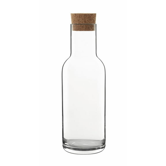 Luigi Bormioli Sublime 34 oz Carafe with Cork Stopper, 1 Piece, Clear