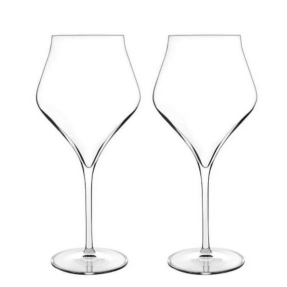 Luigi Bormioli Supermo 22 oz Burgundy Red Wine Glasses, Set of 2, Clear